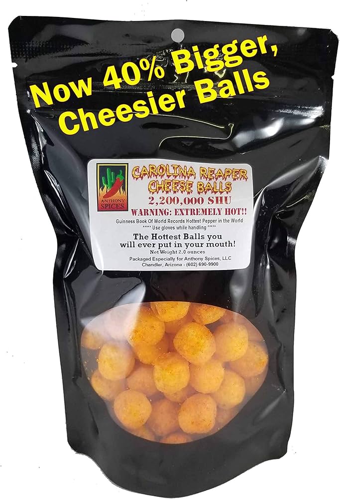 Carolina Reaper Cheese Balls